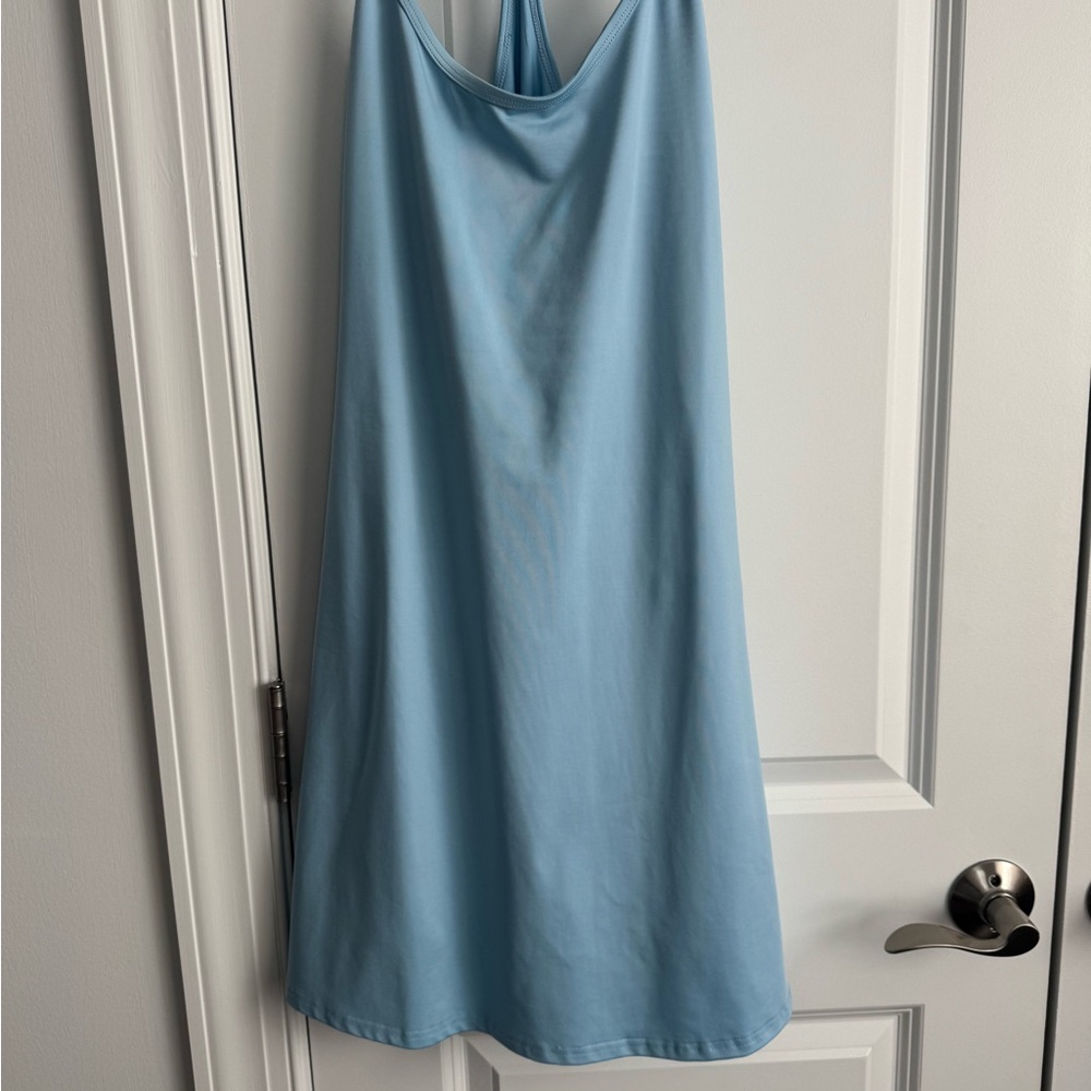 Elegant Blue Sleeveless One Piece Golf - Tennis Athletic Dress
